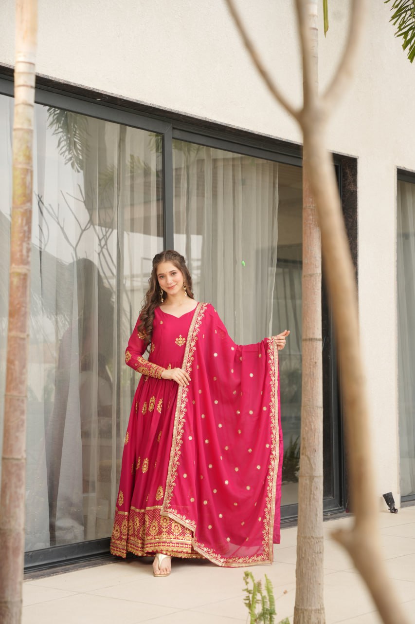 Ruhi Star Georgette Premium Designer Readymade Gown