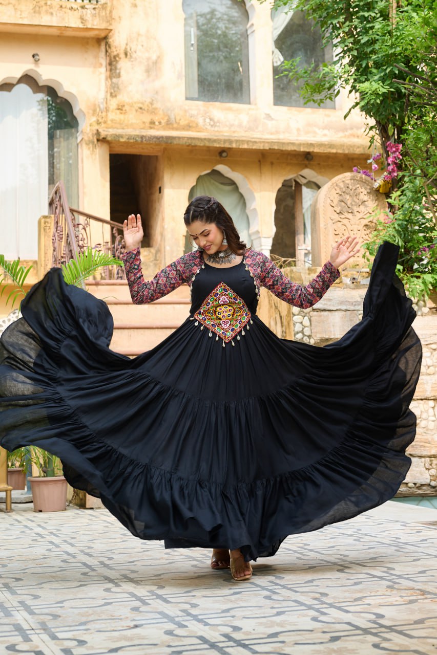 Aarohi's Garba Glam Anarkali Gown
