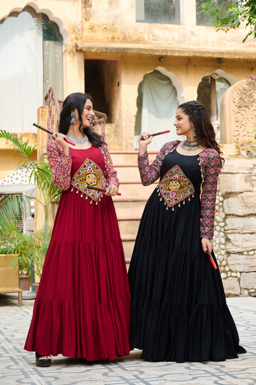 Aarohi's Garba Glam Anarkali Gown