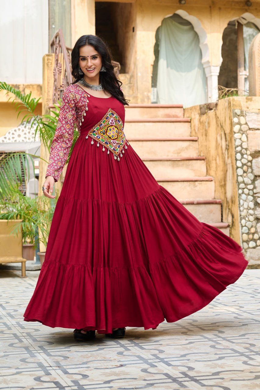 Aarohi's Garba Glam Anarkali Gown