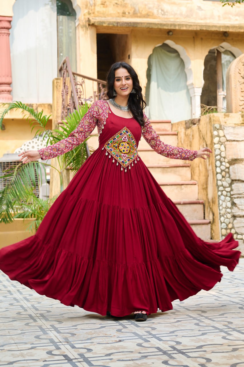 Aarohi's Garba Glam Anarkali Gown