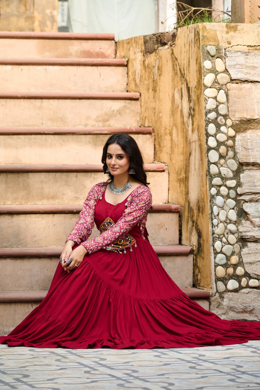 Aarohi's Garba Glam Anarkali Gown