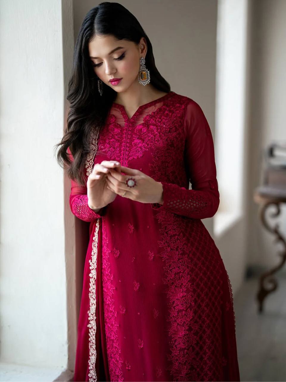 Zeenat Heavy Faux Georgette Party Wear Suit