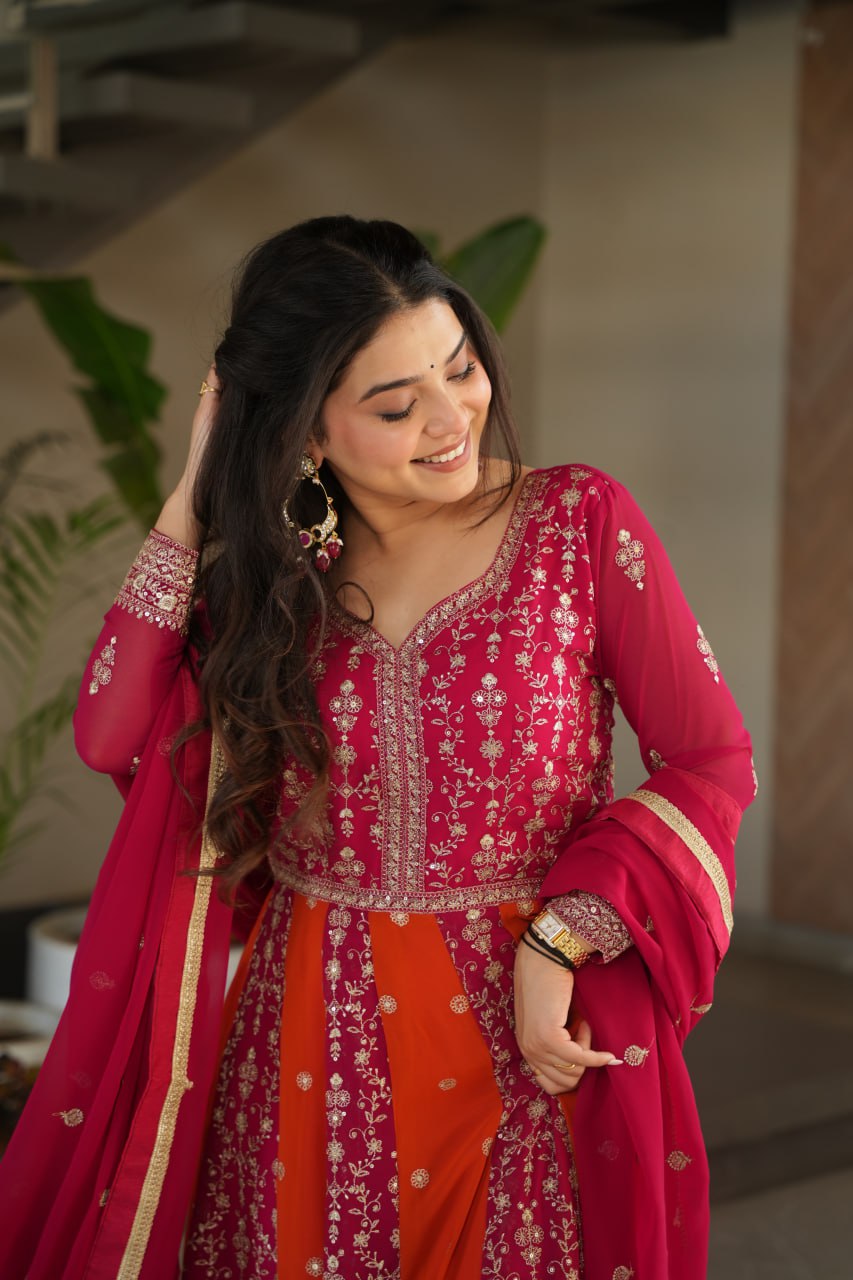 Ruhani Royal Panelled Embroidered Anarkali