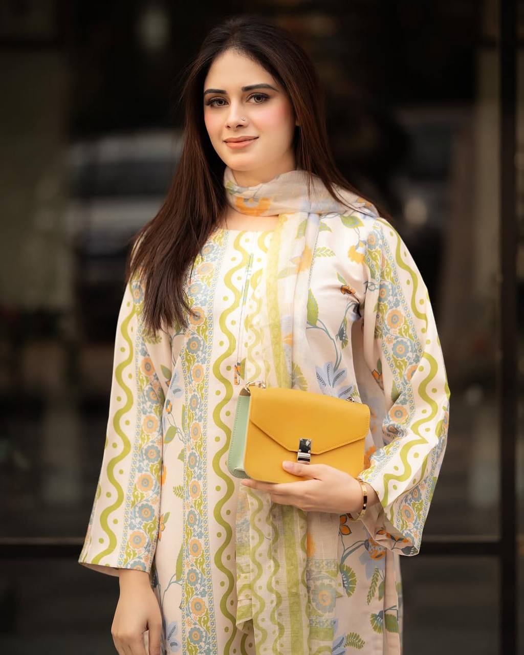 Elysian Bloom Premium Designer Crepe Co-ord Set