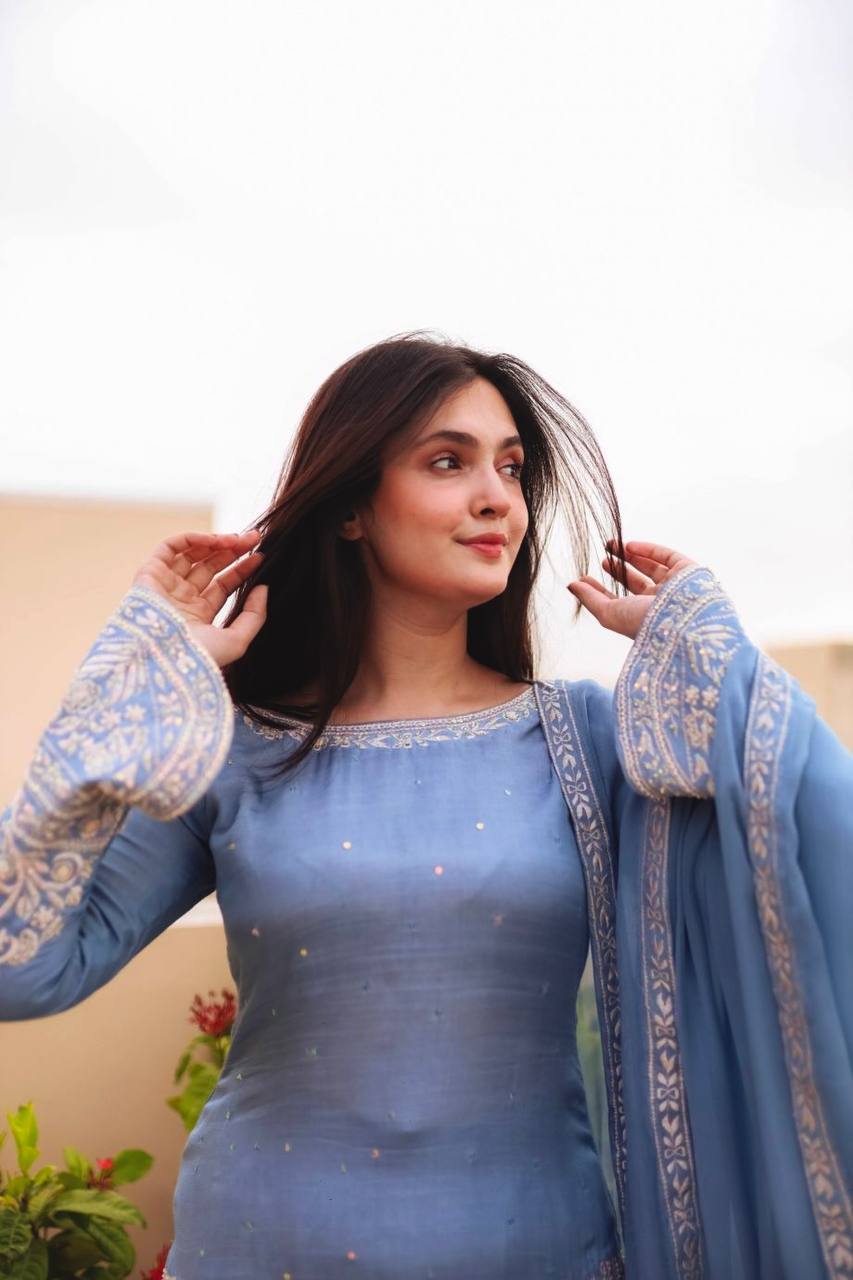Shahi Nazakat Motif Embroidered Elegance Sharara Set