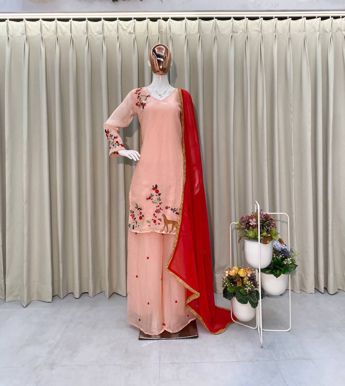 Zarish Embroidered Sharara