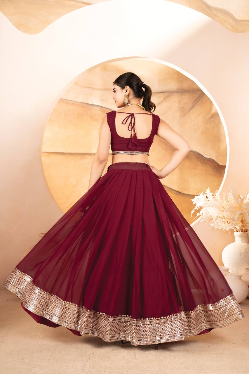 Black Colored Traditional Lehenga Choli