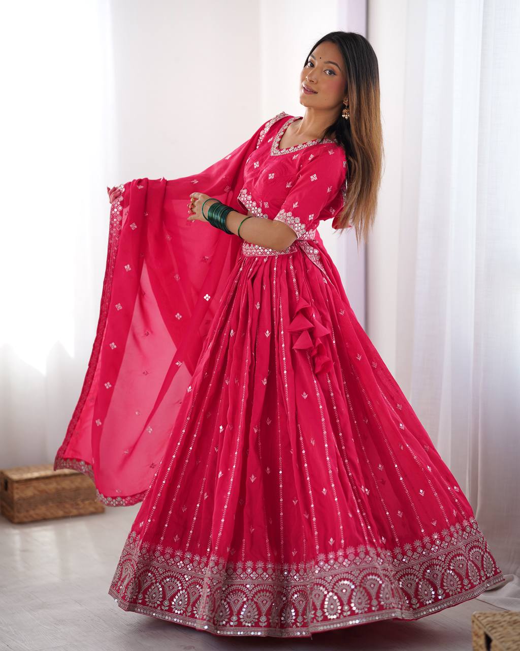 Tejasvi Traditional Twirl Fresh Festive Lehenga Choli