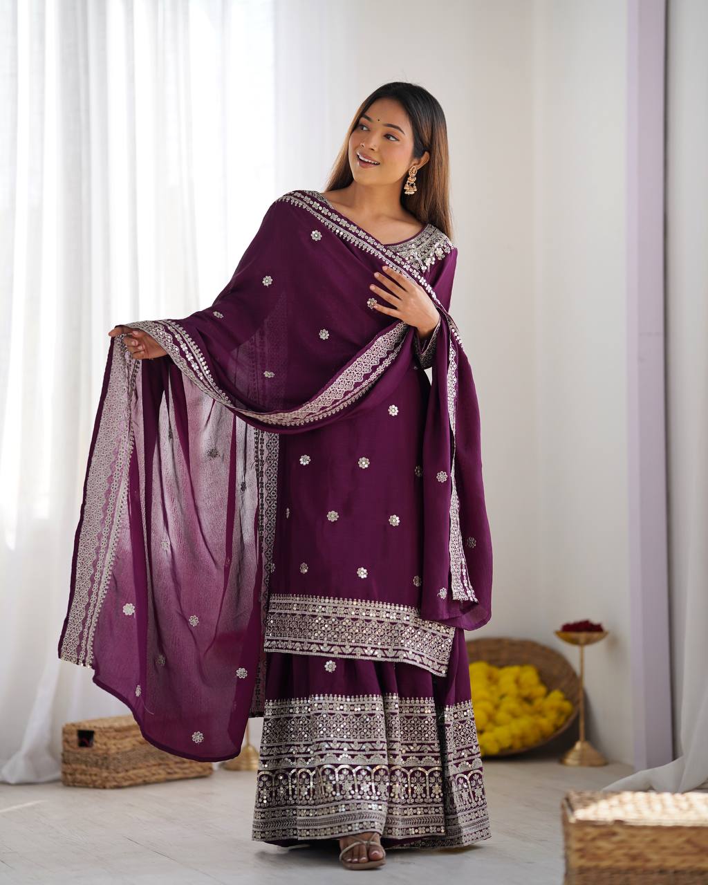 A Symphony of Ethnic Elegance Shararas