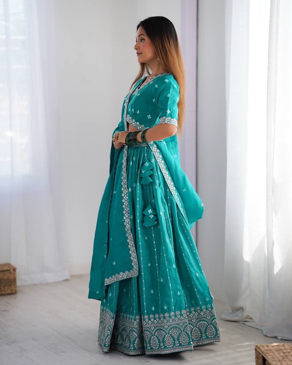 Tejasvi Traditional Twirl Fresh Festive Lehenga Choli