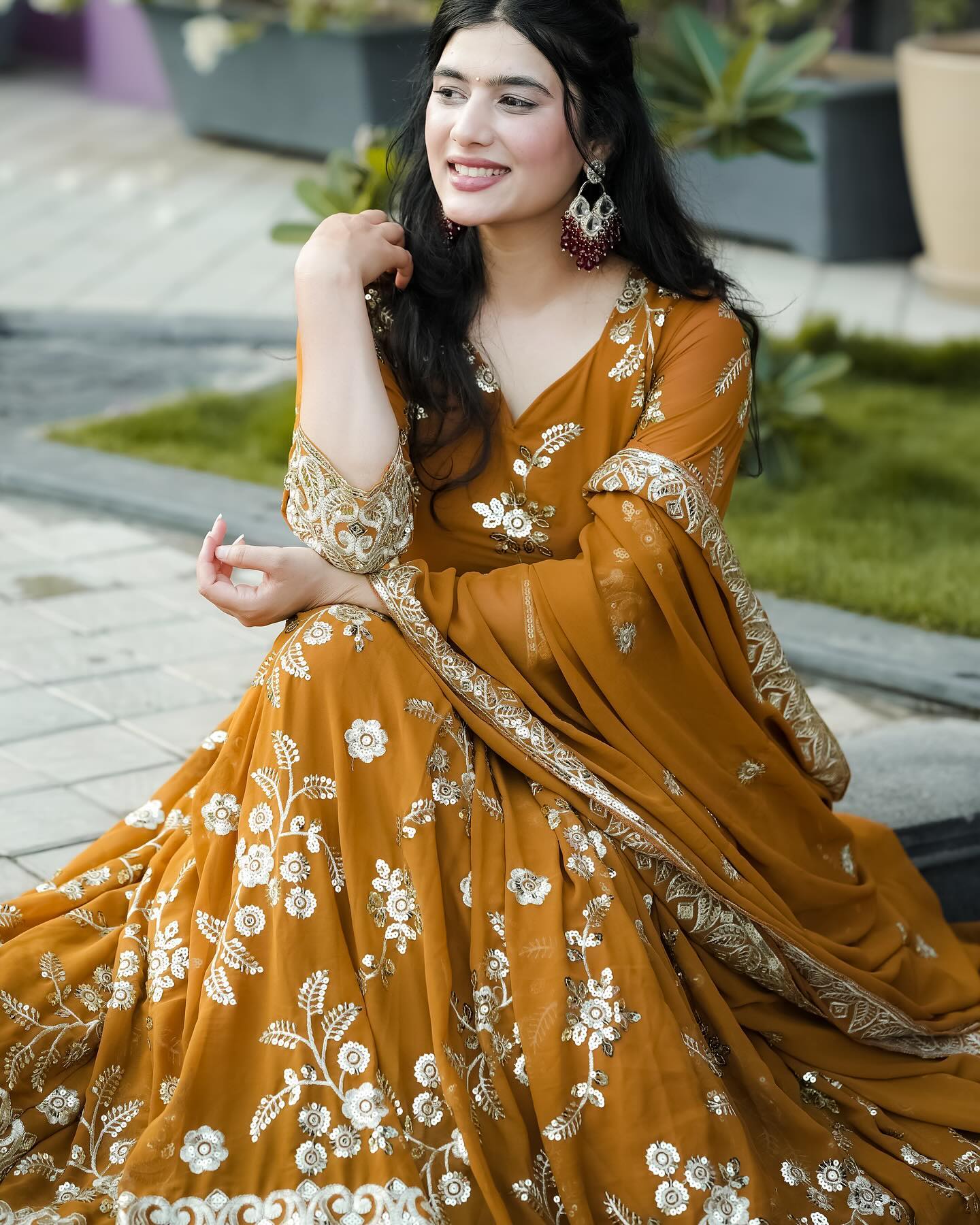 BHAVYA MUSTURED SUIT SET