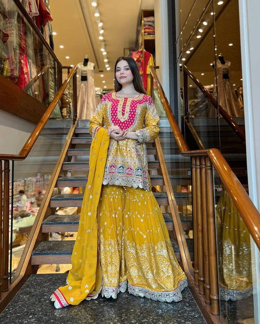 Gota Gulzar Wedding & Festive Glam Sharara Set