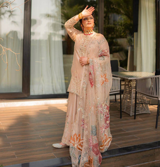Luxury Embroidered Pakistani Sharara Suit