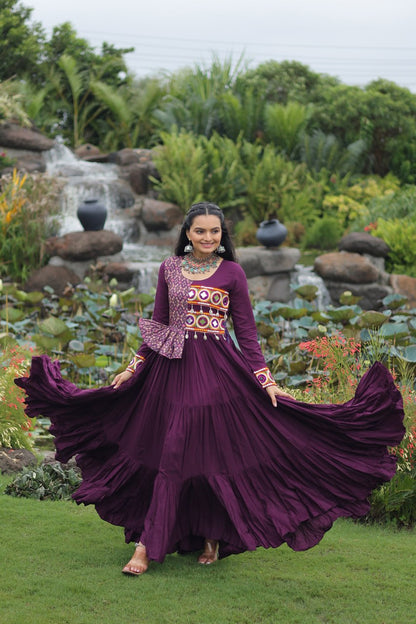 Anaya Royal Mirror Charm Anarkali Set