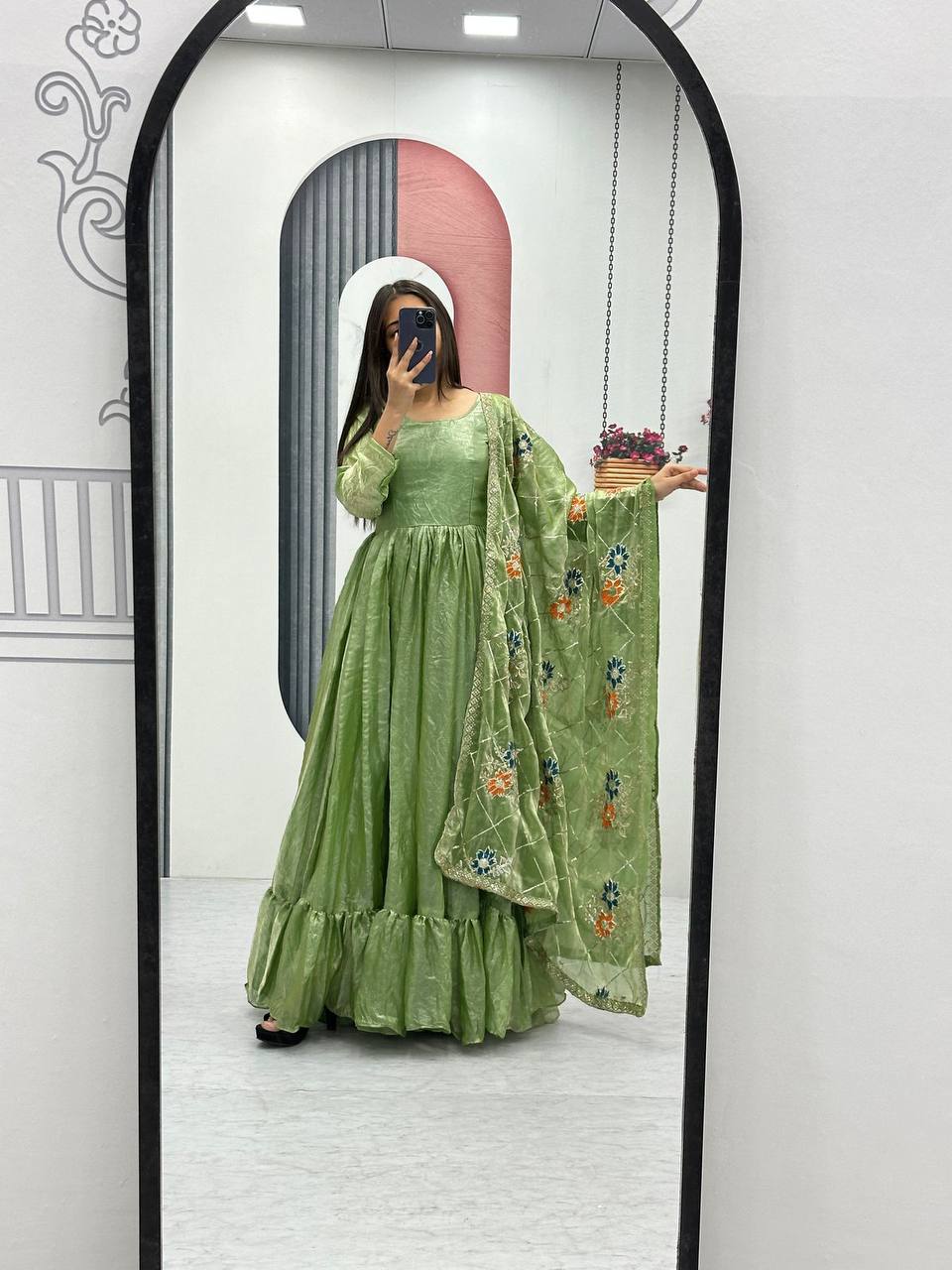 Zeel Designner Festival Embroidered Gown
