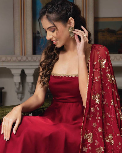 Kohinoor Charm Sleeveless Anarkali