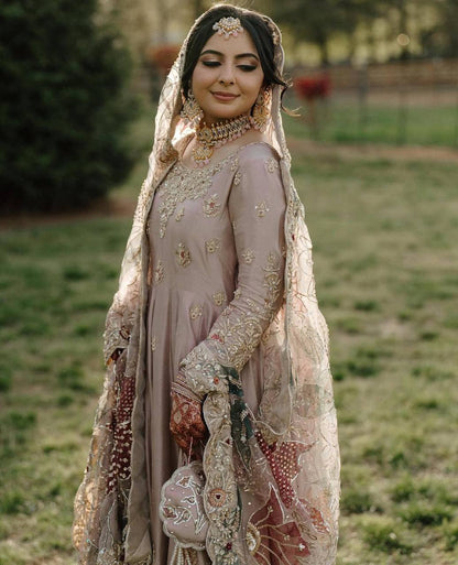 Rumi Blush Embroidered Bridal Suit
