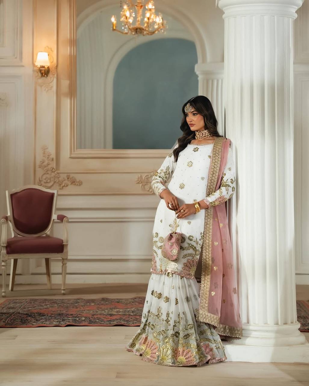 Mayra Heavy Faux Georgette Designer Party Wear Sharara