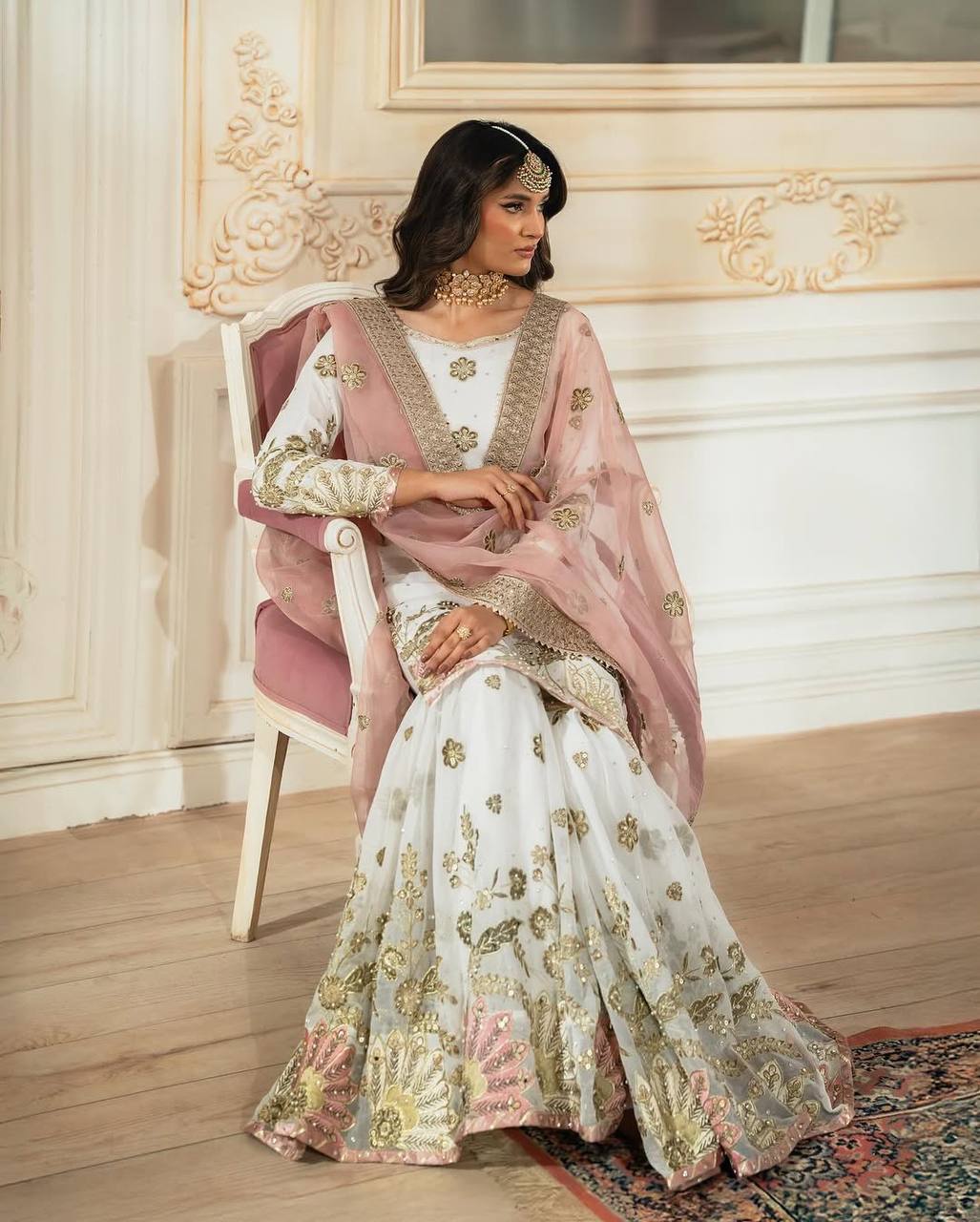 Mayra Heavy Faux Georgette Designer Party Wear Sharara