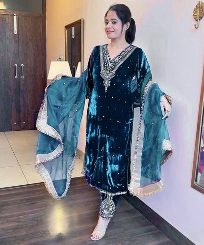 Crown of Velvet Elegance Suit Set