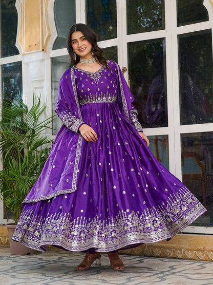 RangRaagini The Symphony of Shades  American Silk Gown