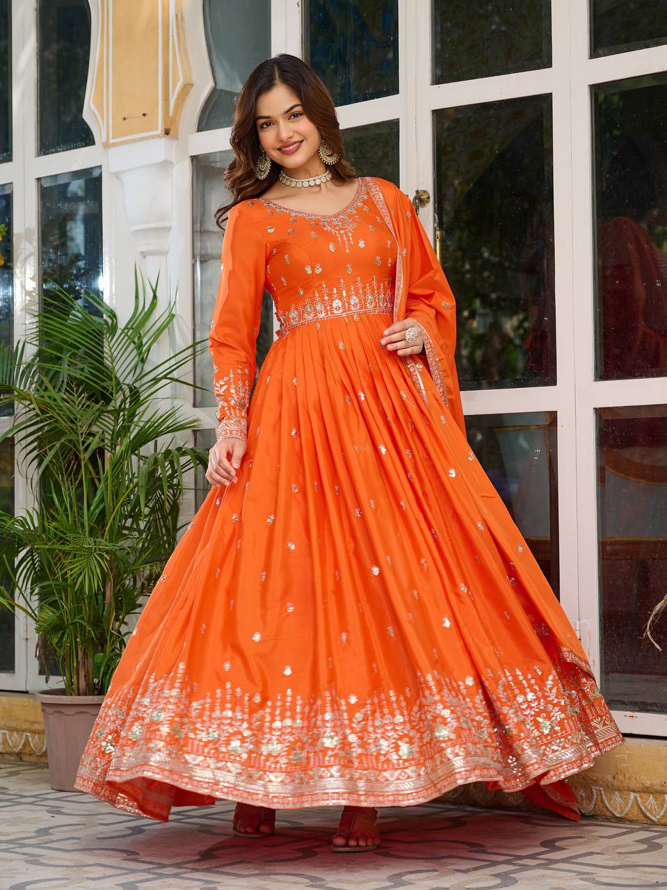 RangRaagini The Symphony of Shades  American Silk Gown