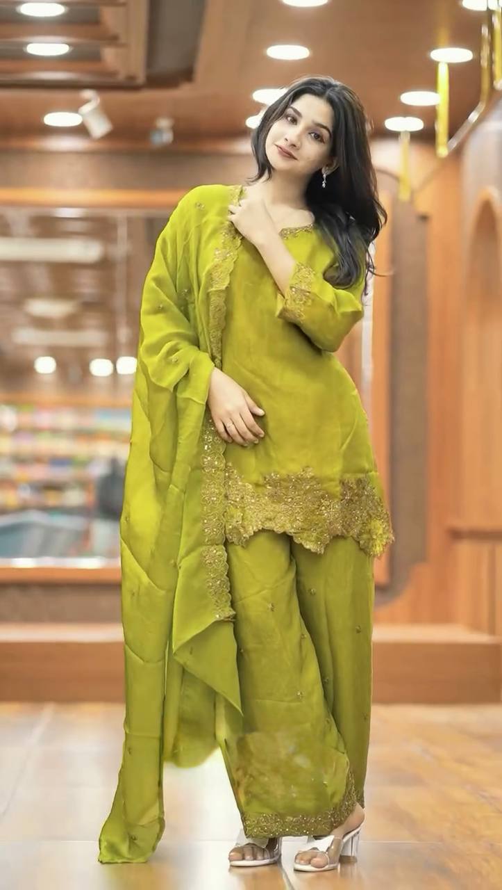 Elina Ready made Royal Radiance Embroidered Elegance Suit Set