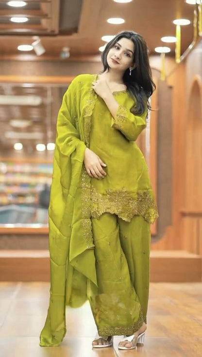 Elina Ready made Royal Radiance Embroidered Elegance Suit Set