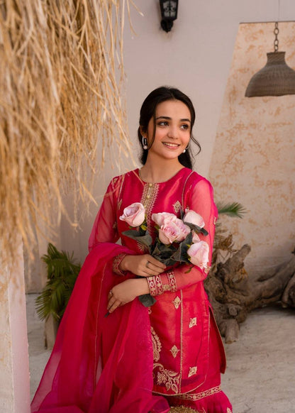 Gulnaar Royal New Designer Party Wear Sharara Set