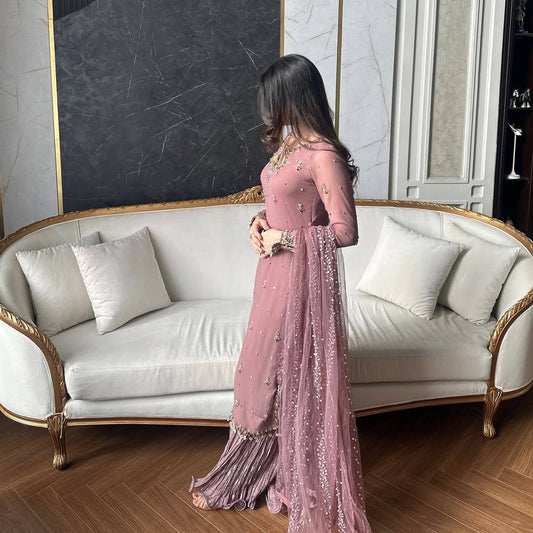 Eira Lavender Tradition Woven in Modern Grace Suit Set