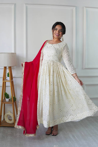 Rang e Noor A Symphony of Classic Beauty Anarkali Suit Set