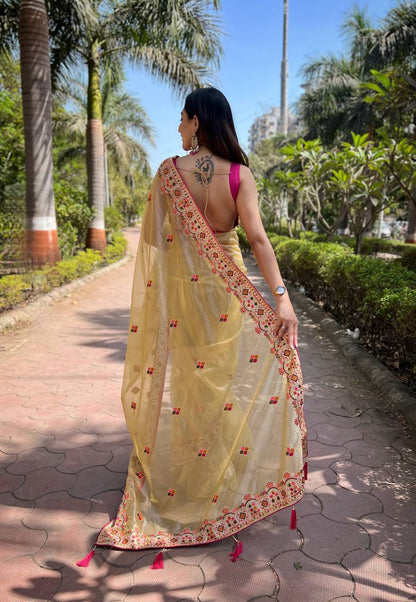 Siya Designer Embroidery work Saree