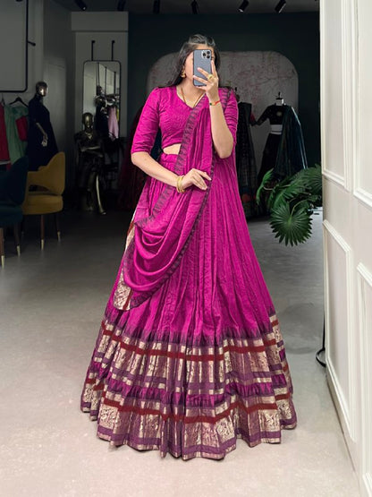 Colors of a Queen Chanderi Classic Lehenga Choli
