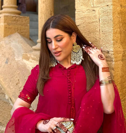 Regal Handworked Formal Wear Black Embroidery Set