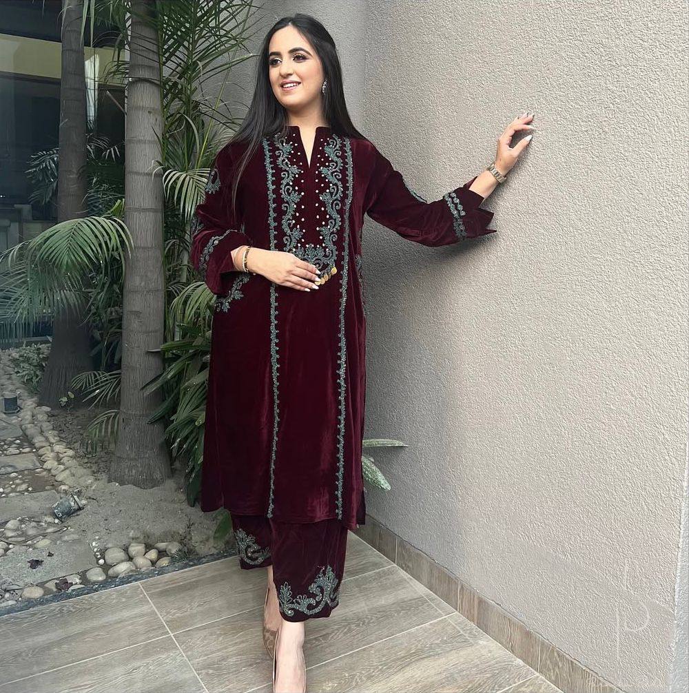 Regal Velvet Ensemble Velvet Suit Set