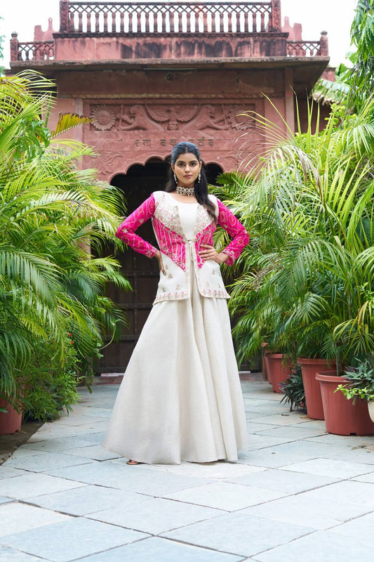 Siya New Festival badhrej koti & Plazza With choli