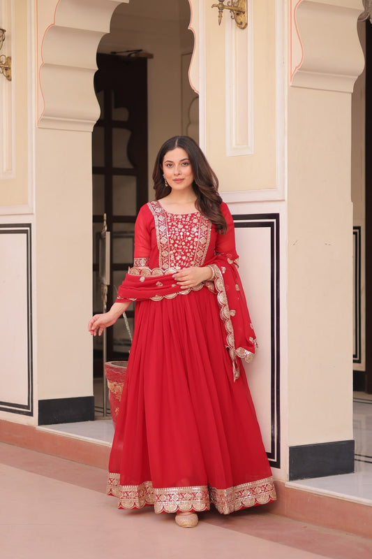 Jashn-e-Jaam Gold Embroidery Gown