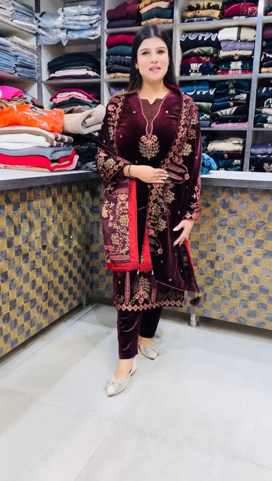 Velour Majesty Velvet Suit Set