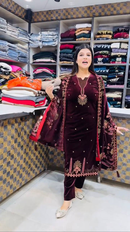 Velour Majesty Velvet Suit Set