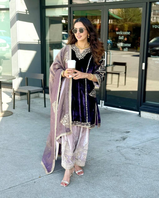 Majestic Threads Velvet Suit Set