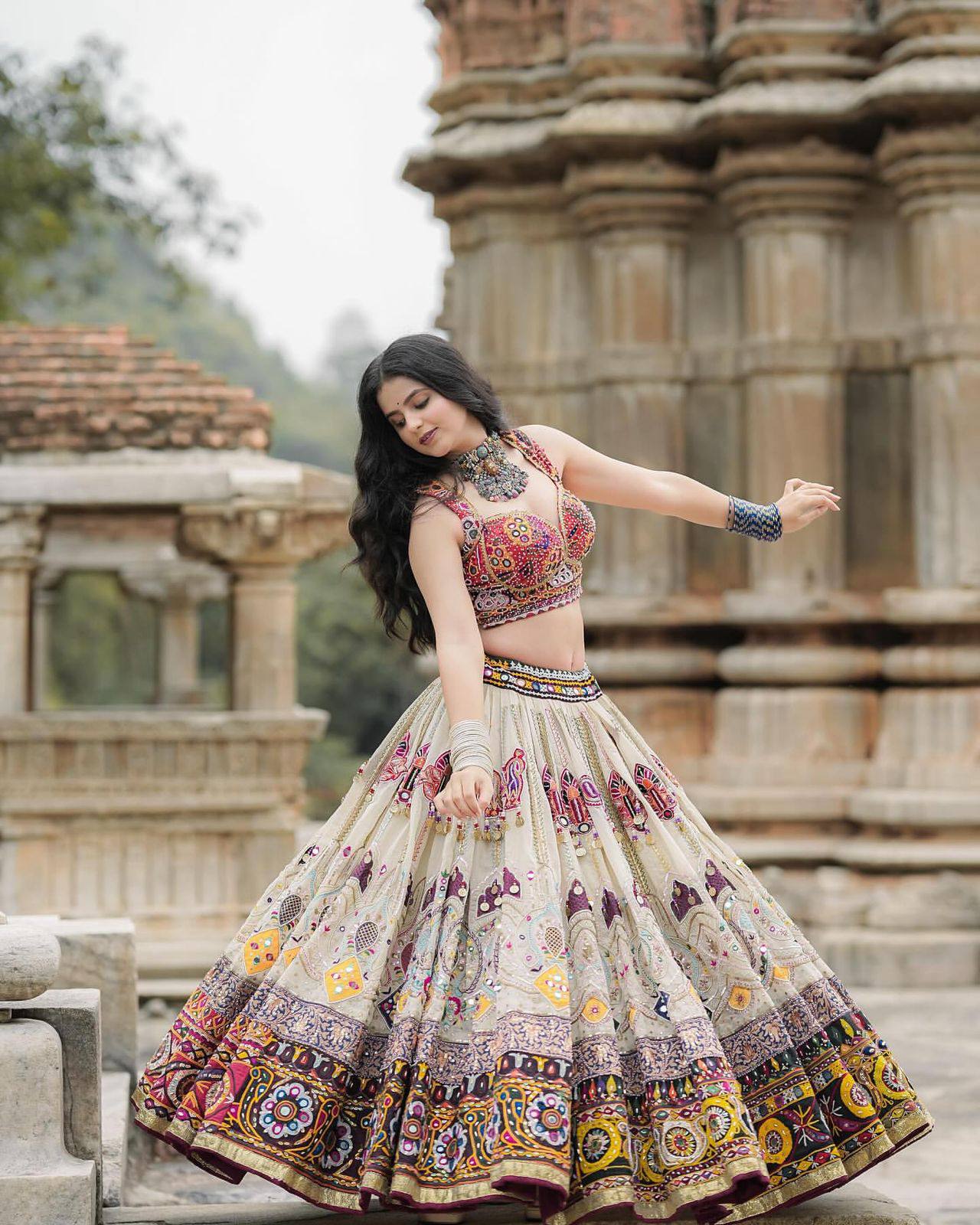 Navraas Couture Mirror Tales of Tradition Navratri  Special Chaniya Choli