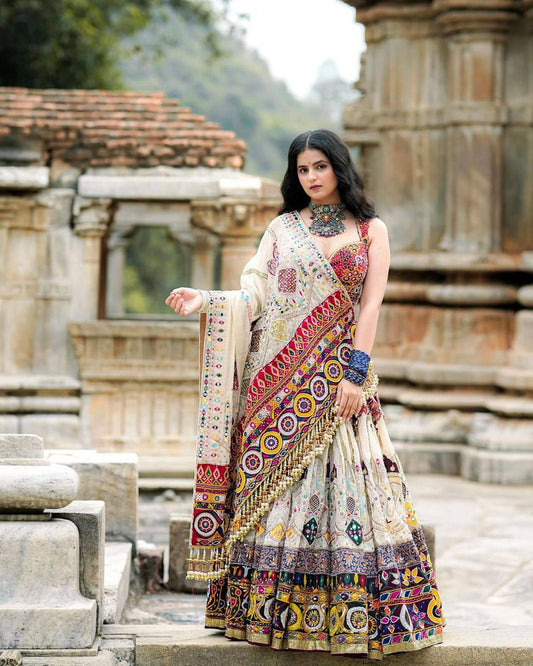 Navraas Couture Mirror Tales of Tradition Navratri  Special Chaniya Choli