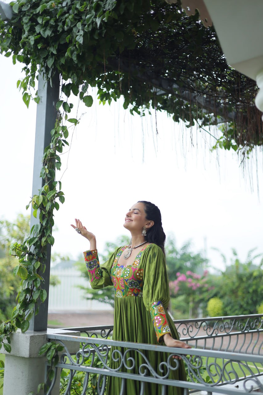 Naira Tiered Flair Anarkali Gown
