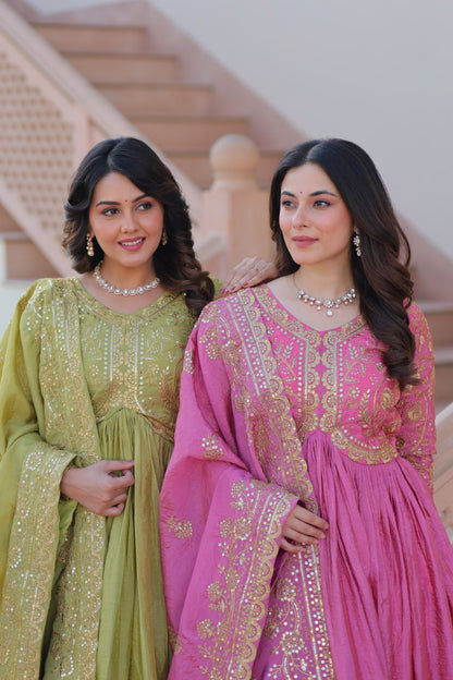 Sitara Embroidered Dreams in Regal Anarkali Set