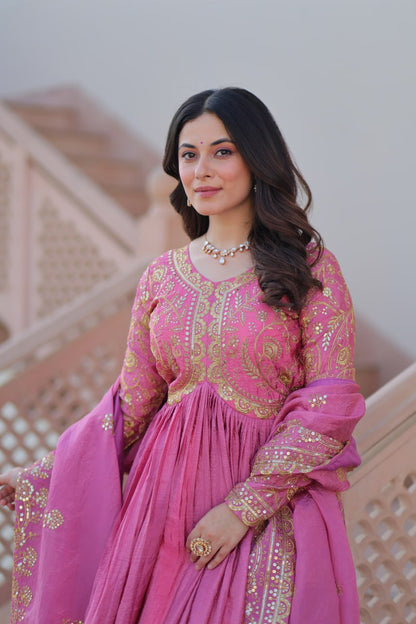 Sitara Embroidered Dreams in Regal Anarkali Set