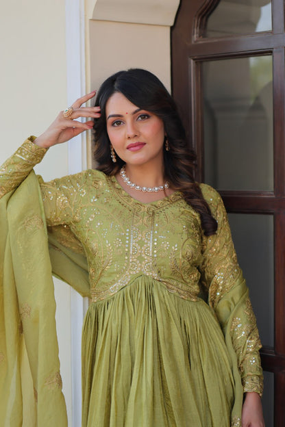 Sitara Embroidered Dreams in Regal Anarkali Set