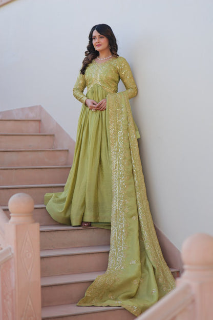 Sitara Embroidered Dreams in Regal Anarkali Set