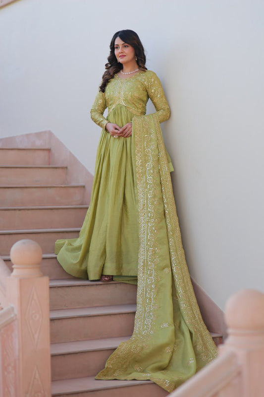Sitara Embroidered Dreams in Regal Anarkali Set