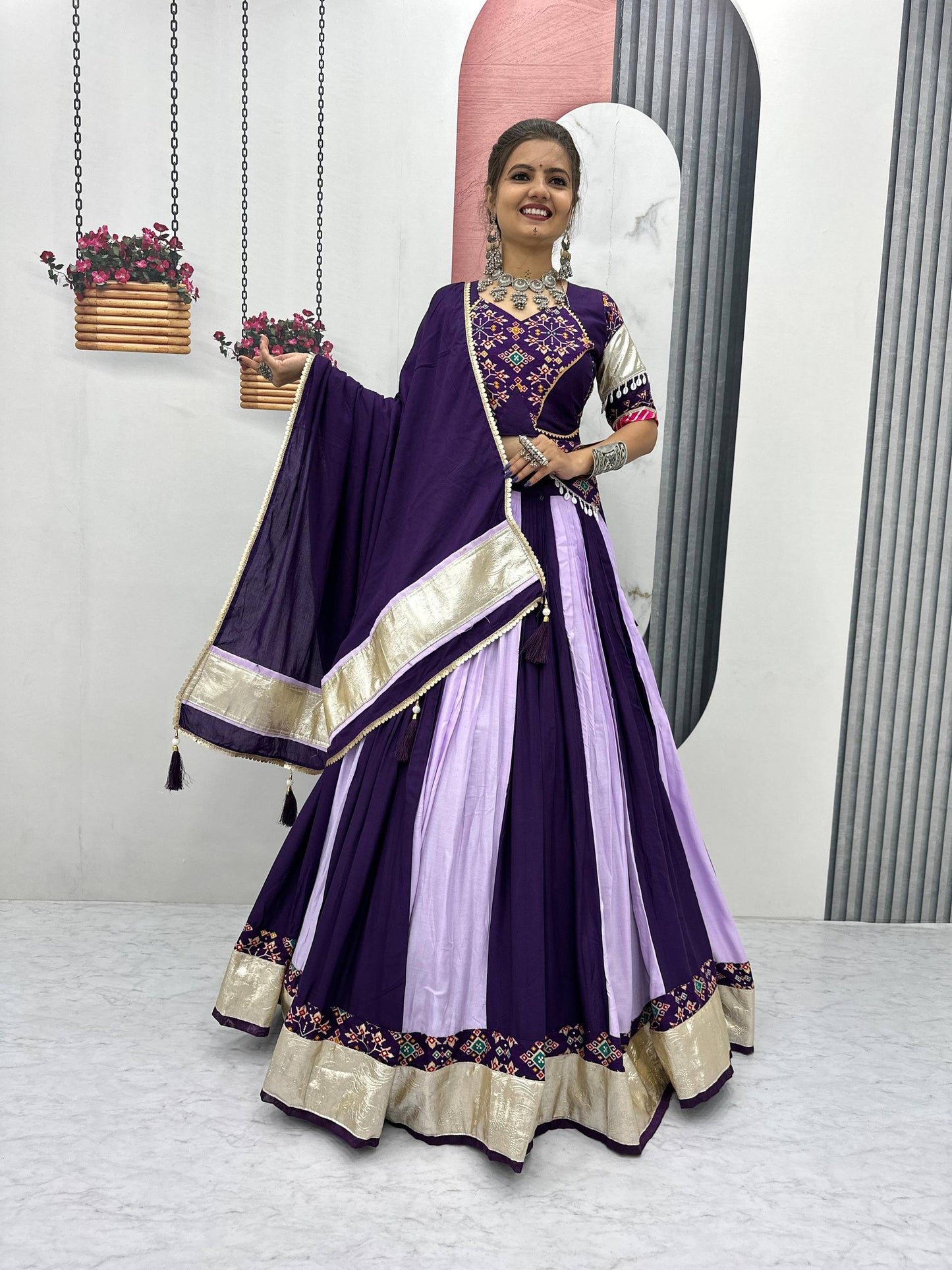 Hiya Traditional Festive Mirror Work Lehenga Choli